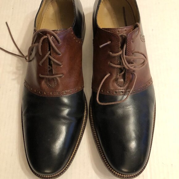 COLE HAAN MEN\'S BLACK LEATHER DRESS SHOES  SIZE: 11M main image 5